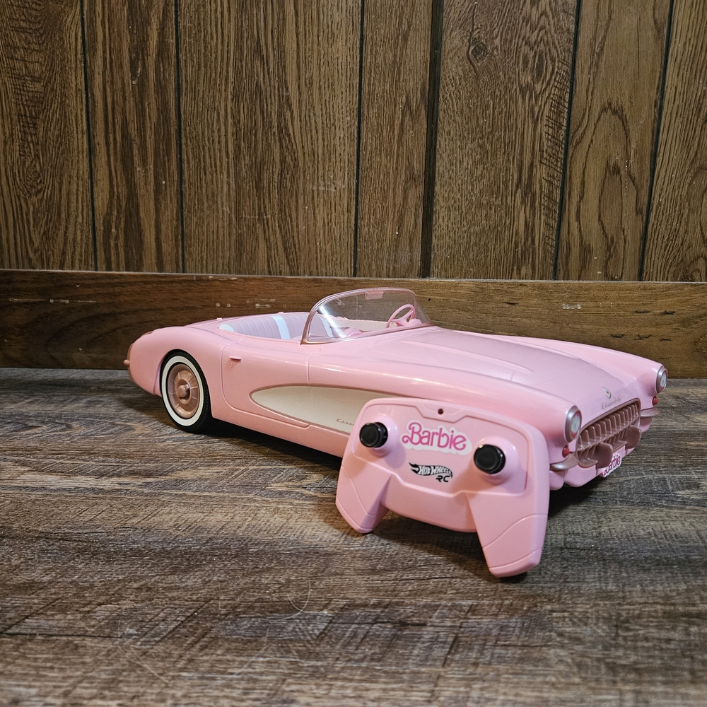 Barbie Pink Convertible RC Car
